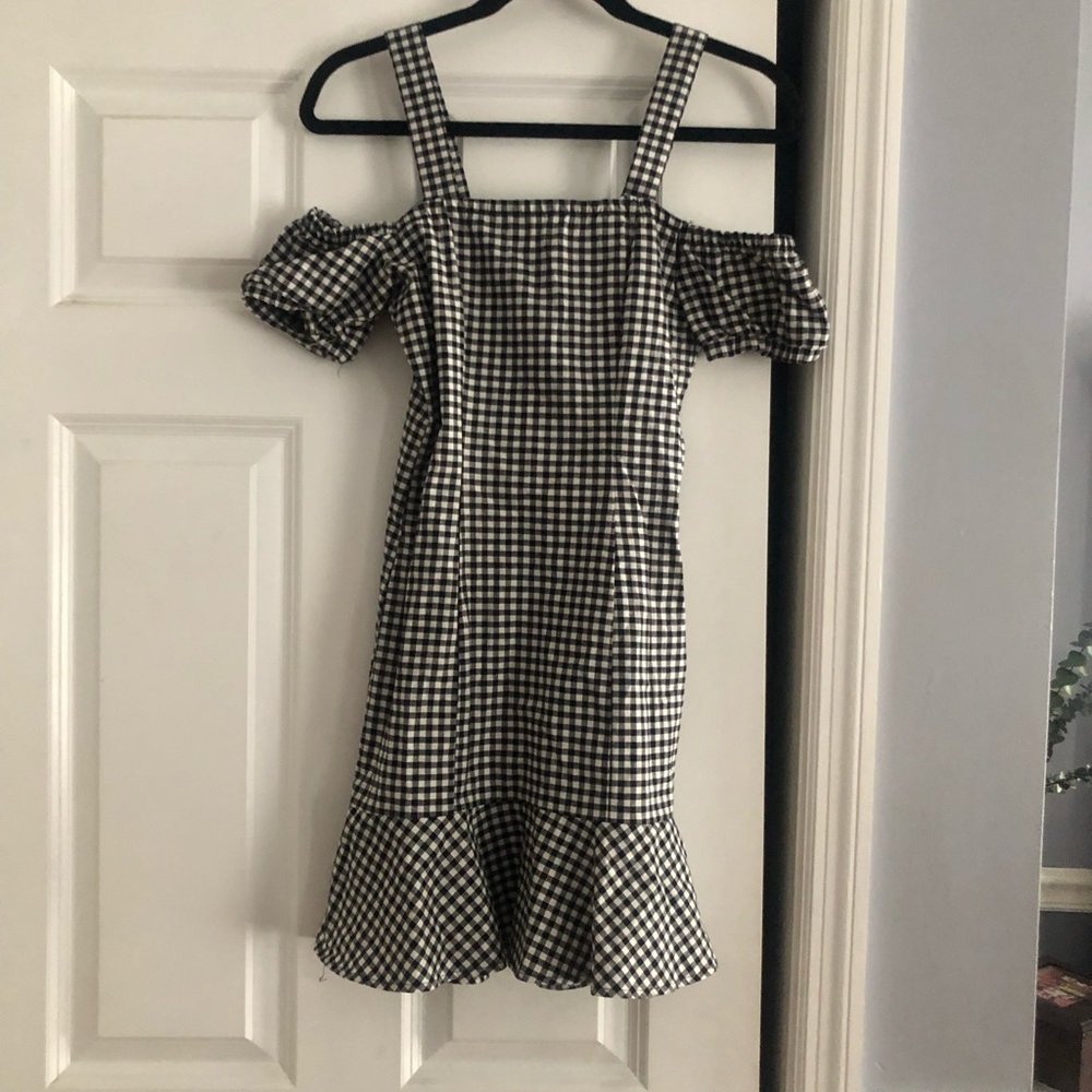 Black and White Checkered Dress